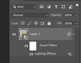 smart filter appplied
